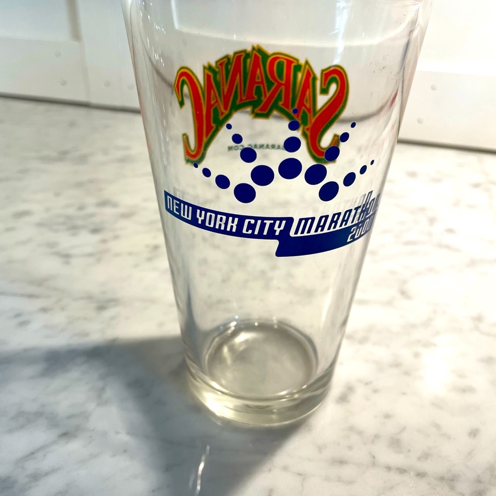 NYC Marathon Collectible Pint Glass Year 2000